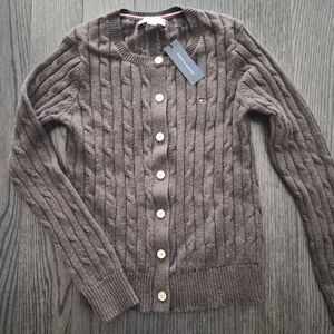 Tommy Hilfiger Chocolate Cable Knit Sweater XS